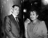 О. Смолярова і режисер М. Захаров.
Москва. 1981 р.