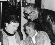 О. Смолярова, режисер С. Данченко,
артист Ю. Яковлєв.
Київ. 1970-ті рр.