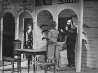 «Бесприданница» А. Островского. 1973 год.
М. Резникович  на репетиции спектакля.