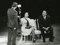 МИКОЛА ДМИТРОВИЧ (праворуч)
«Тема з варіаціями» С.Альошина. 1982 р.
У сцені задіяні: В. Сівач, В. Заклунна. 
