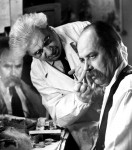 Перед виходом на сцену в ролі Т.Шевченка.
Вистава «Безсмертна ліра поета» Р.Івицького. 1964 р.