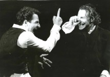 МЕНАША (ліворуч)
«Тойбеле та її демон» І.Башевіса-Зінгера, І.Фрідман. 1996 р. 
О.Треповський – Алхонон.
