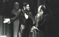 ПАН Д. (ліворуч)
«Лихо з розуму» О.Грибоєдова. 1978 рік.
Д. Бабаєв – Загорецький.