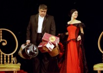 МИХАЙЛО ЛИНЯЄВ
«Вовки та вівці» О.Островського. 2003 р. 
І. Новак – Глафіра Олексіївна.
