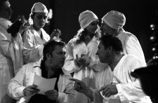 О. Гетьманський (ліворуч) і О. Ігнатуша
на Булгаковському фестивалі. Київ. 2002 р.
