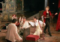 ТРІП (праворуч)
«Школа скандалу» Р.-Б.Шерідана. 1995 рік.
Сцена з вистави.