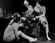 МАМА (ліворуч)
«Затюканий апостол» А.Макайонка. 1971 р.
Сцена з вистави.